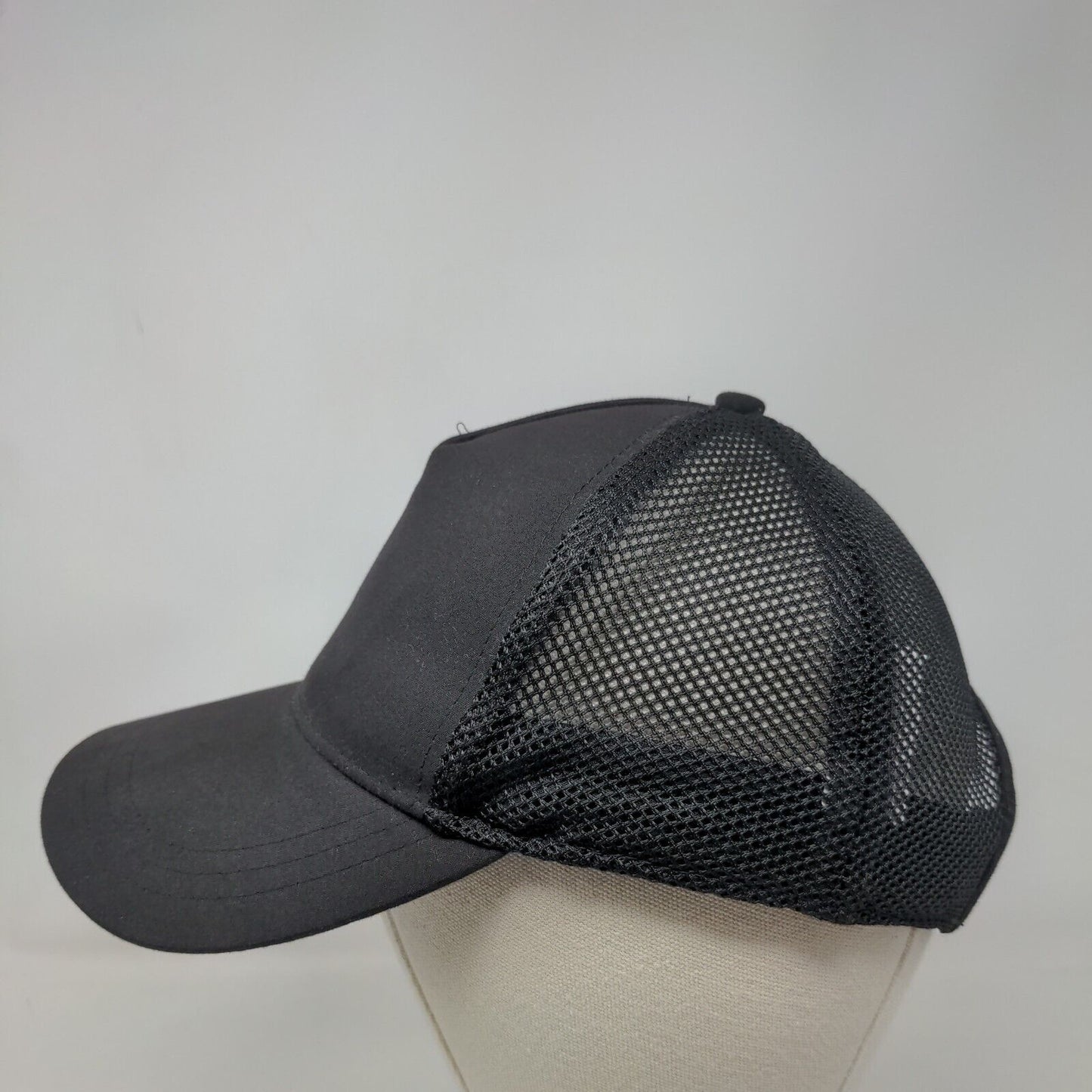 Gaiam Snapback Mesh Back Trucker Hat Black One Size Solid Adjustable