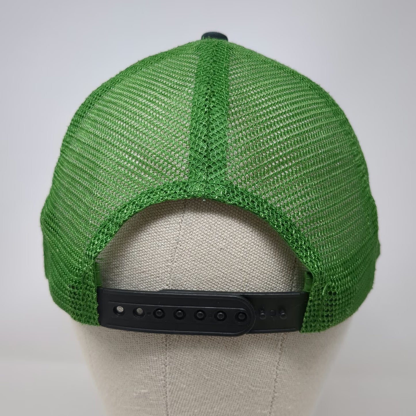 John Deere Trucker Hat Black Green One Size Snapback Mesh Logo Agriculture