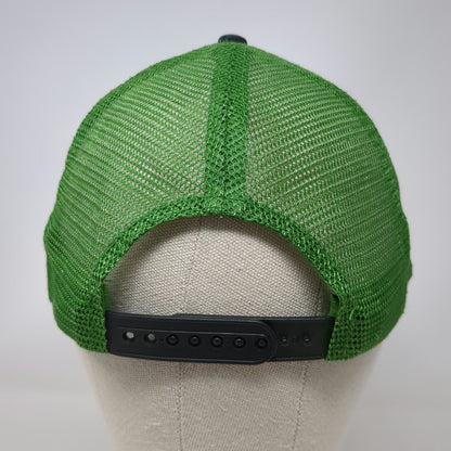 John Deere Trucker Hat Black Green One Size Snapback Mesh Logo Agriculture
