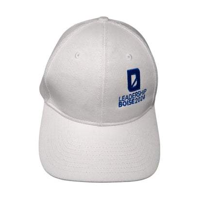 Leadership Boise 2024 Snapback Trucker Hat White One Size Mesh Back