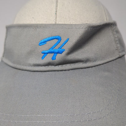 Letter H Strapback Golf Sun Visor Hat Gray One Size Adjustable Alleson Athletic