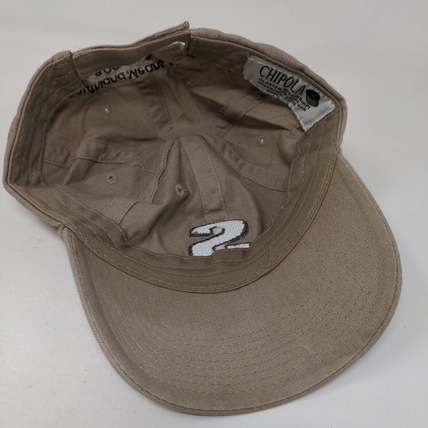 Southland Container Inc Strapback Hat Tan One Size Embroidered 6 Panel Chipola
