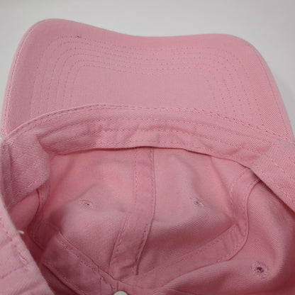Eckos Slideback Baseball Cap Pink One Size Adjustable Vented Holes Blank