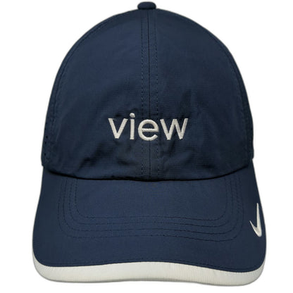 Nike Baseball Cap Blue One Size View Embroidery Dri-Fit Perforated Strapback Hat