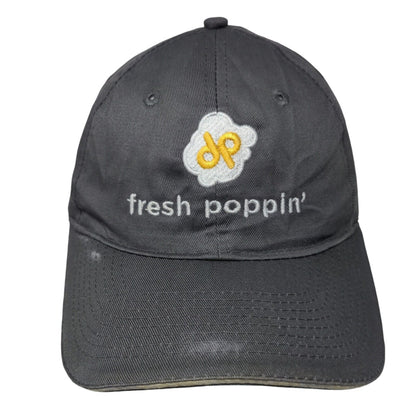 Fresh Poppin' Strapback Hat Gray One Size Adjustable Embroidered Port & Company