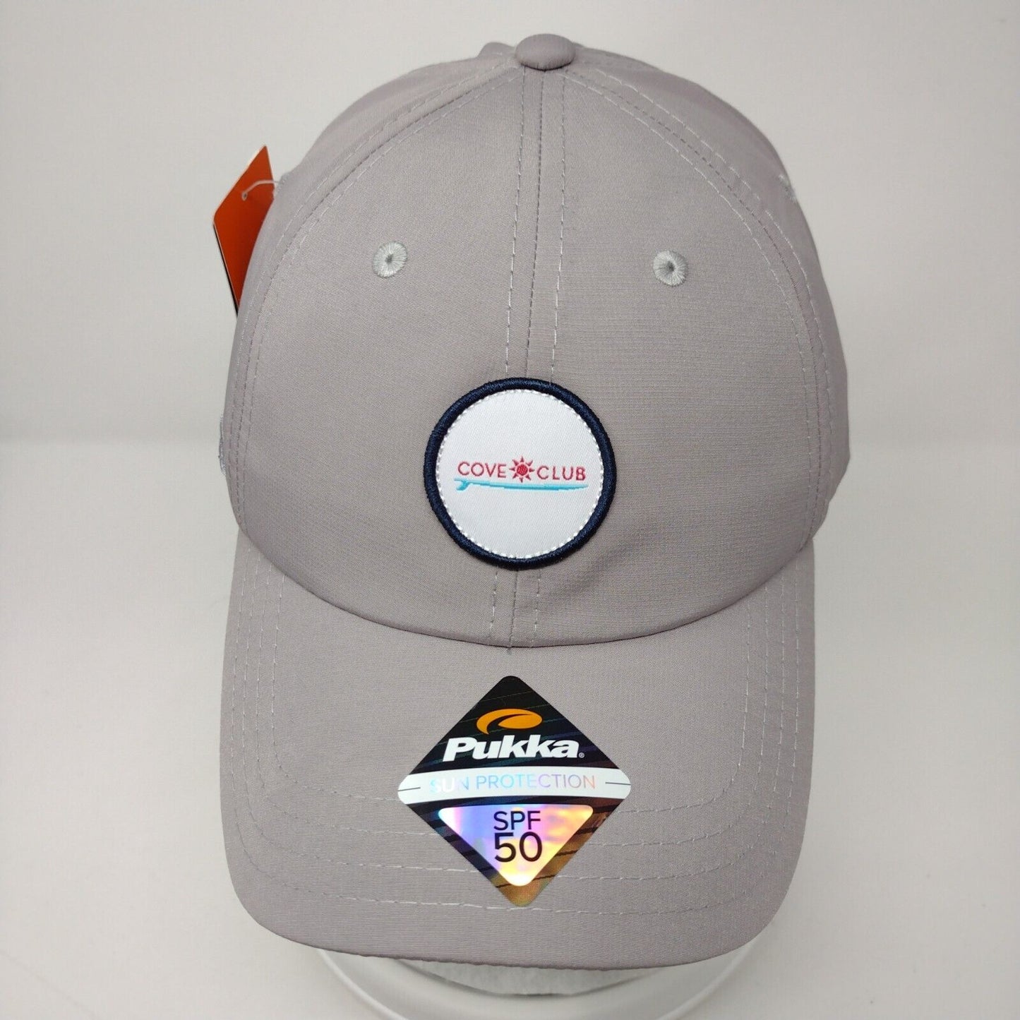 Cove Club Strapback Hat Gray OSFA Sun Protection SPF 50 Pukka W/Tags