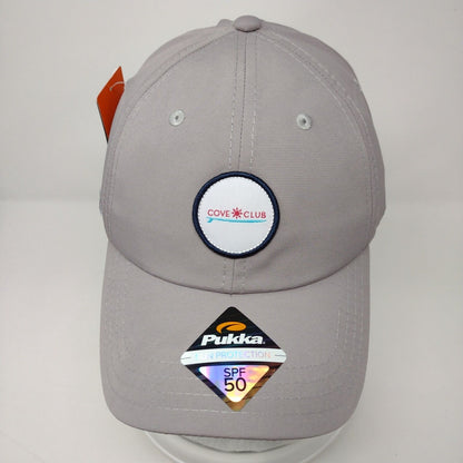 Cove Club Strapback Hat Gray OSFA Sun Protection SPF 50 Pukka W/Tags