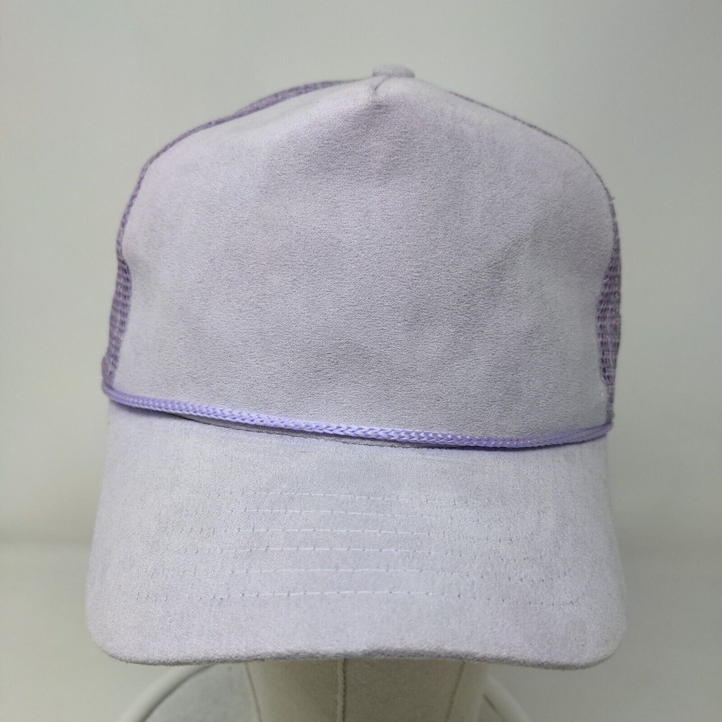 Unbranded Snapback Mesh Back Rope Trucker Hat Purple One Size Blank