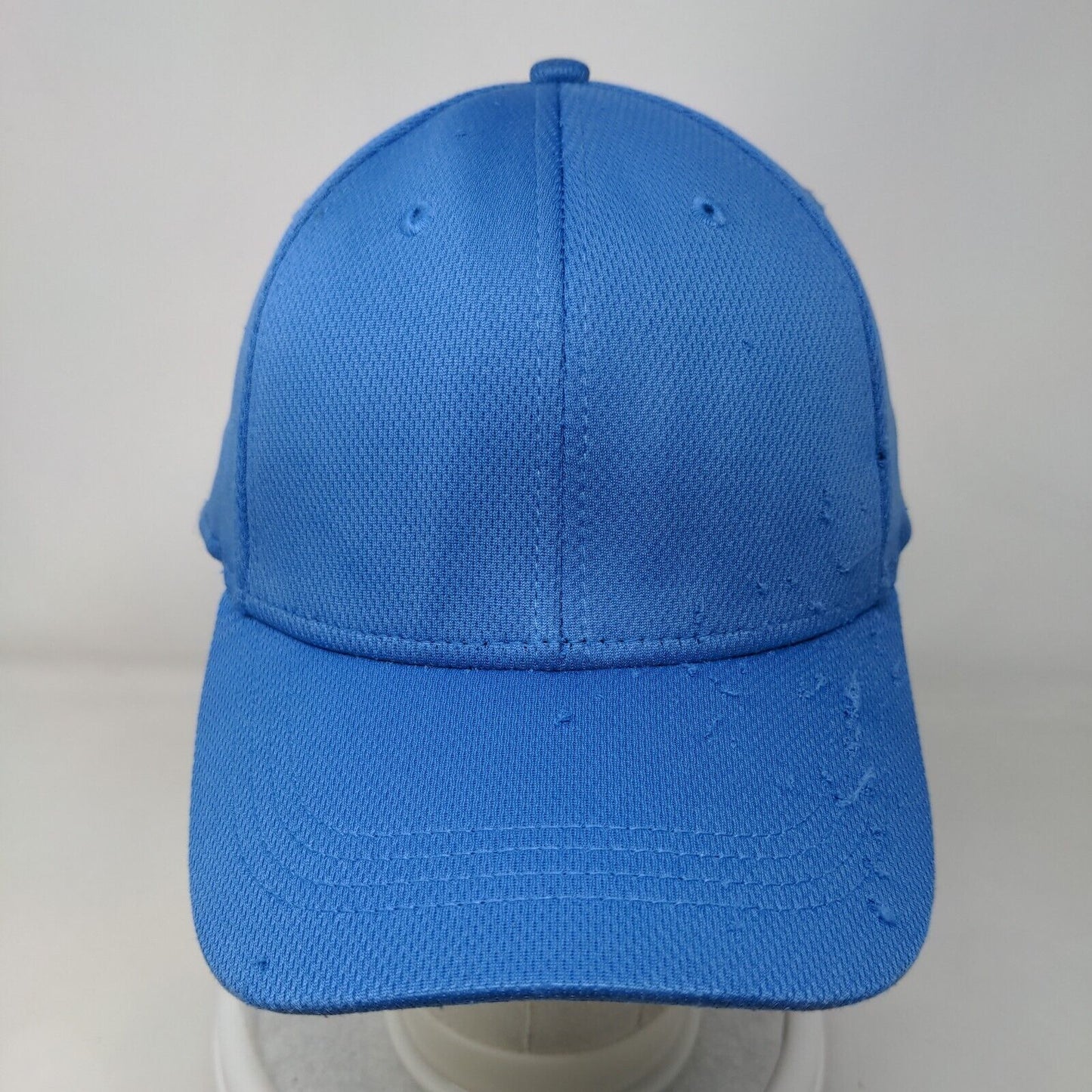 Athletic Works Fitted Hat Blue Small-Medium Solid 6 Panel Vent Holes