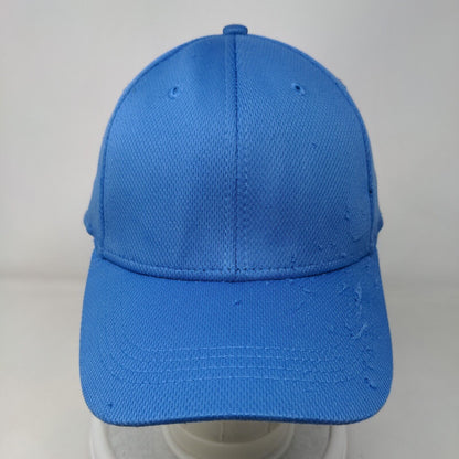 Athletic Works Fitted Hat Blue Small-Medium Solid 6 Panel Vent Holes
