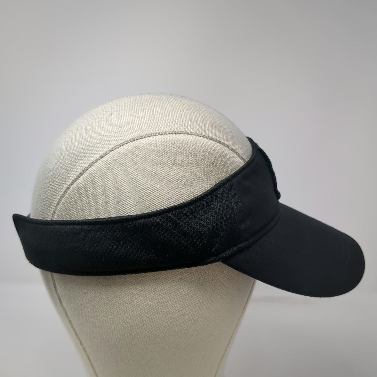 Costa Vida Visor Black One Size Snapback Wave Logo Patch Polyester Beach Hat