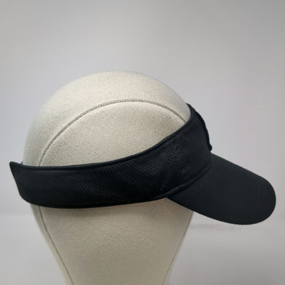 Costa Vida Visor Black One Size Snapback Wave Logo Patch Polyester Beach Hat