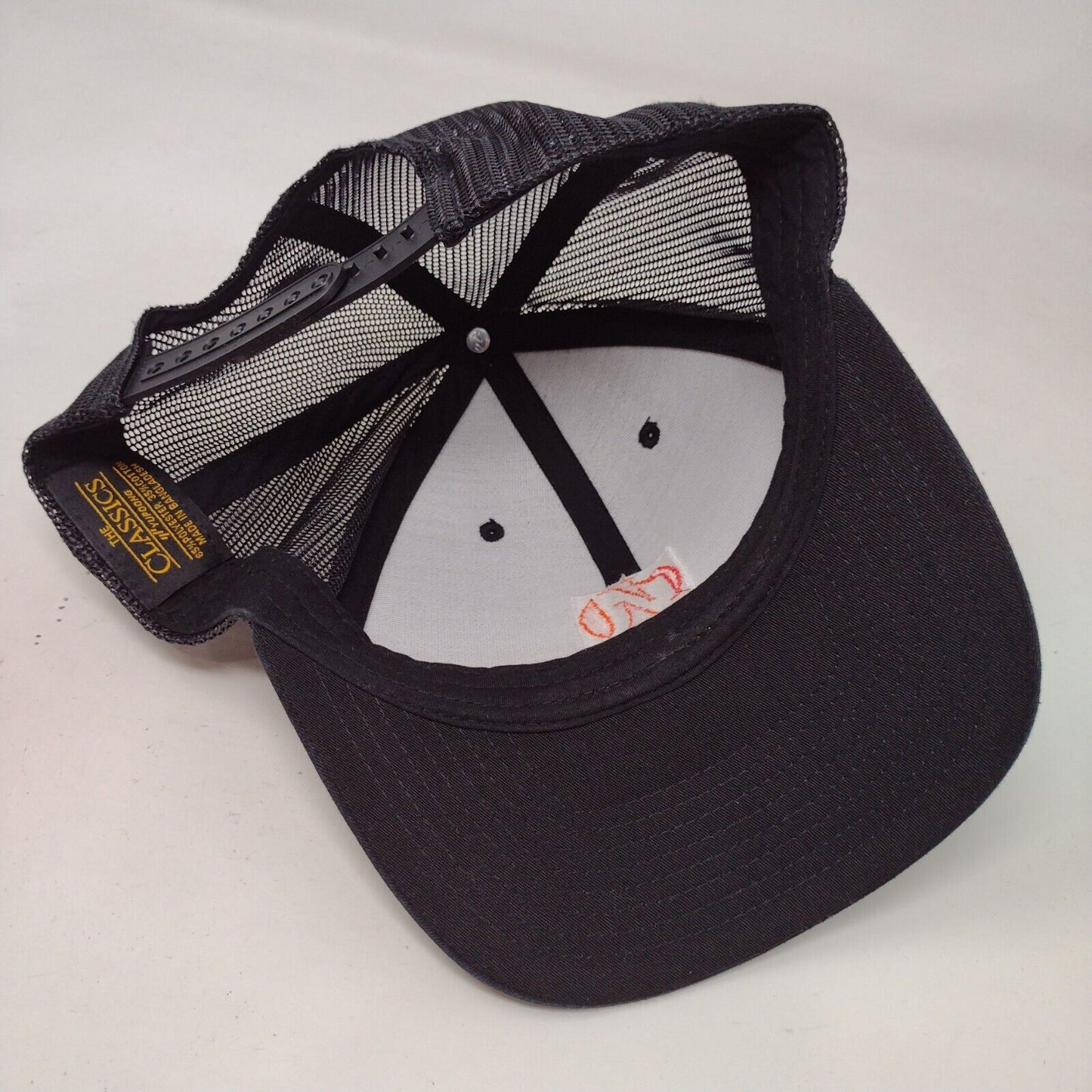 InPhone Snapback Mesh Back Trucker Hat Black OSFA Embroidered Yupoong