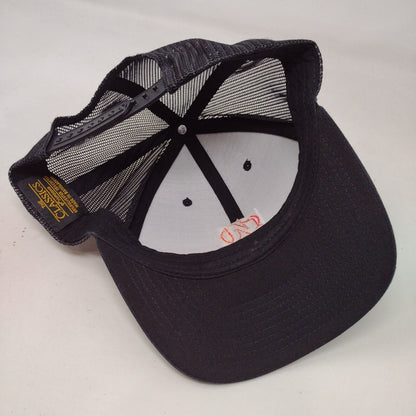 InPhone Snapback Mesh Back Trucker Hat Black OSFA Embroidered Yupoong
