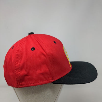 The Flash Snapback Hat Red One Size Embroidered DC Comics Colorblock