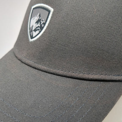 KÜHL Trucker Hat Gray One Size Mesh Back Snapback Mountain Shield Logo Patch
