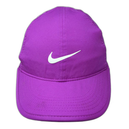 Nike Baseball Cap Purple One Size Dri-Fit Featherlight Swoosh Logo Strapback Hat