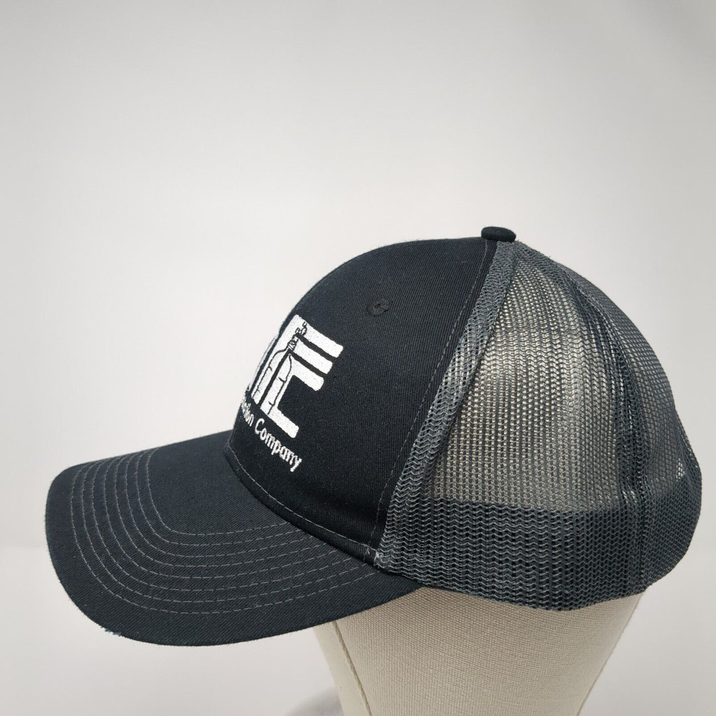 Boise Fermentation Company Snapback Trucker Hat Black One Size Mesh Back