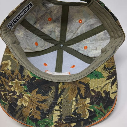 Toyota Trucks Baseball Cap Green Camo One Size Strapback Orange Accents Hat
