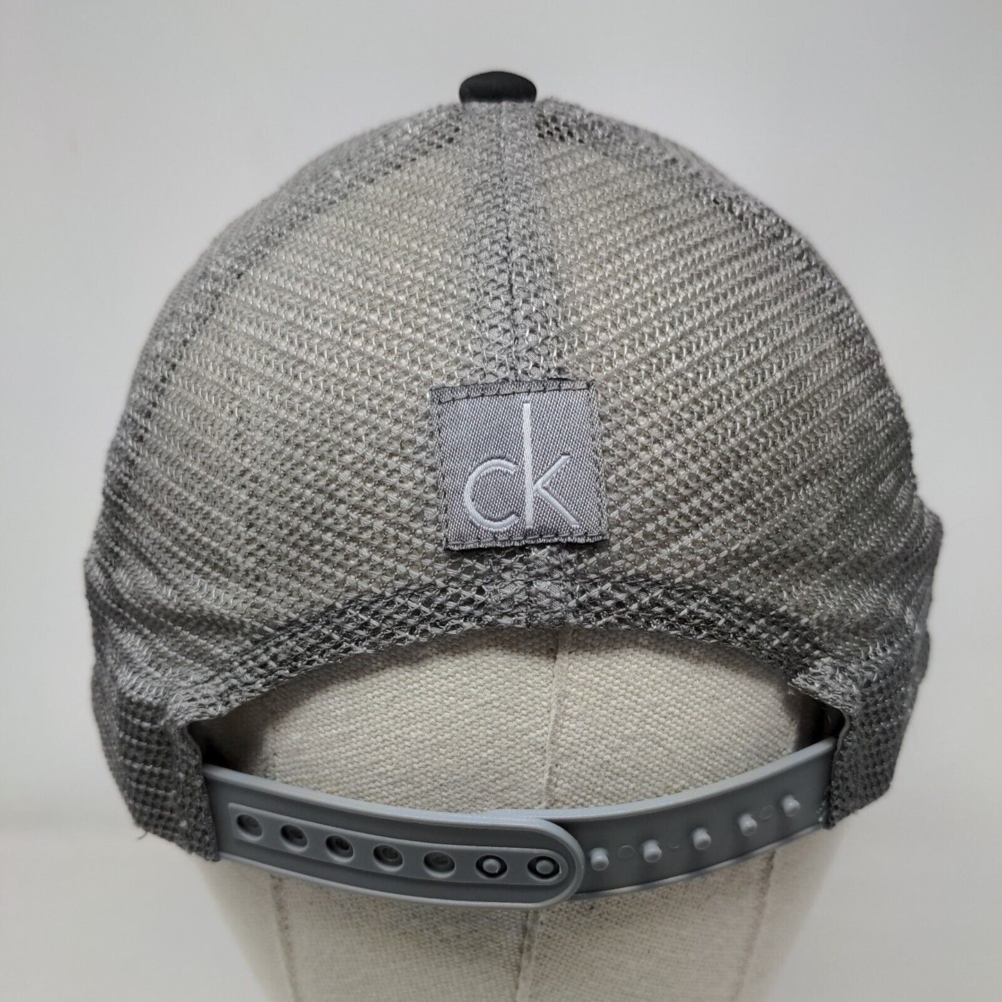 Calvin Klein Snapback Mesh Back Trucker Hat Black One Size Colorblock