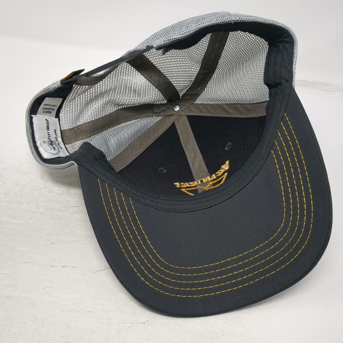Identity Group Vermeer Rocky Mountain Gray Trucker Hat One Size Mesh Snapback
