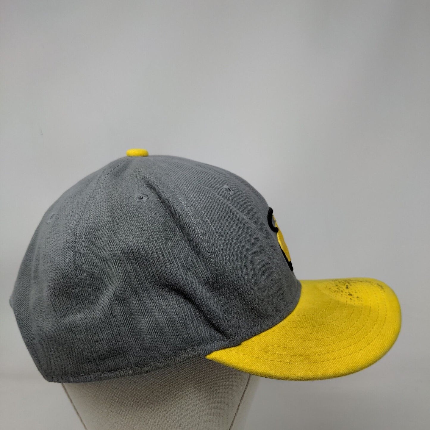 Miami Heat Snapback Hat Gray Yellow NBA HWC Embroidered Logo OSFM New Era 9Fifty