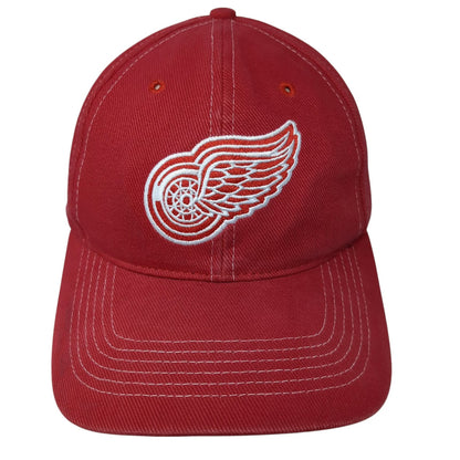 Detroit Red Wings NHL Twins Enterprise Red Cap One Size Snapback Contrast Stitch