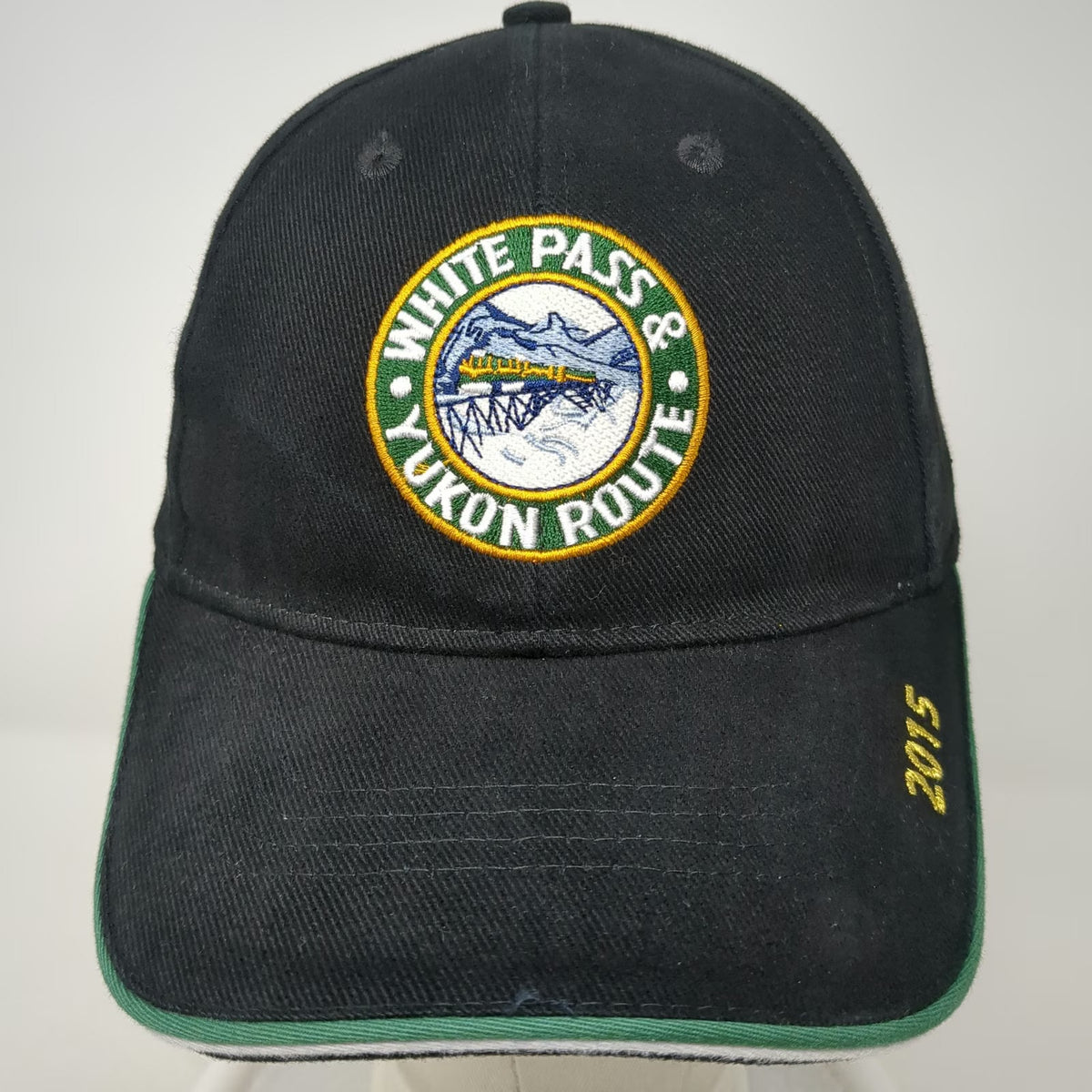 WP&YR White Pass Yukon Route Baseball Cap Black One Size Strapback Skagway Hat