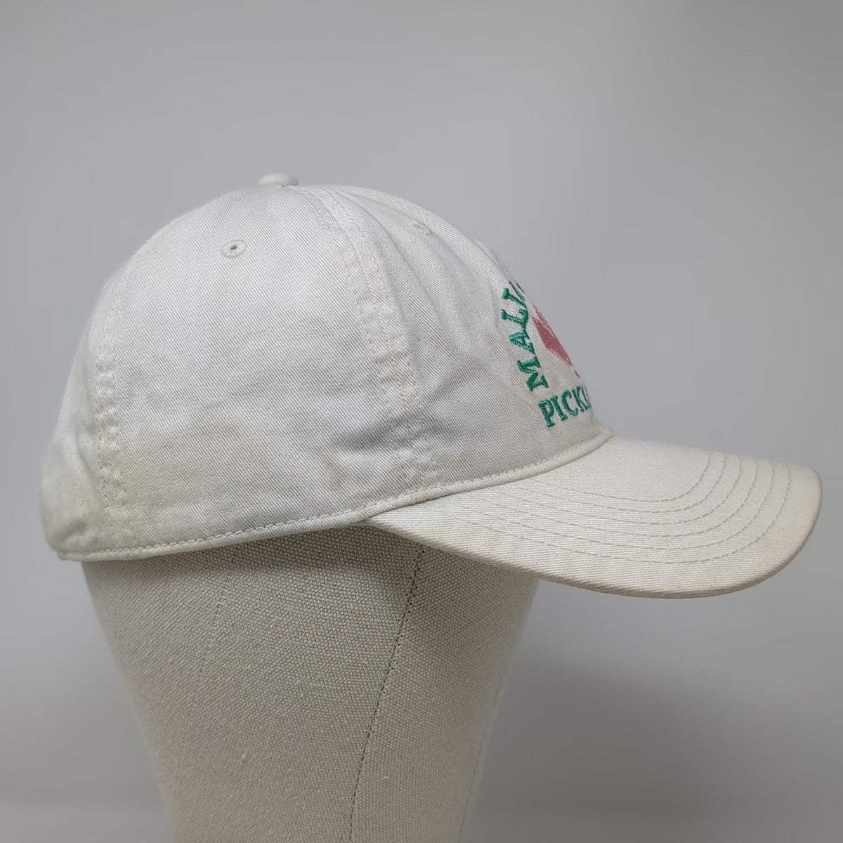 Mighty Fine Baseball Cap White One Size Malibu Beach Pickleball Strapback Hat