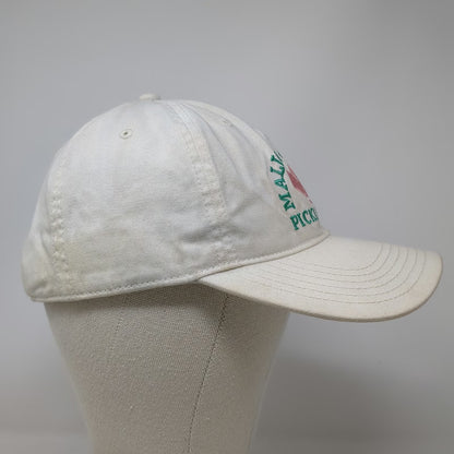 Mighty Fine Baseball Cap White One Size Malibu Beach Pickleball Strapback Hat