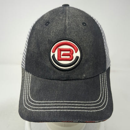 Colorbiotics Baseball Cap Black Mesh Back Gray Red White One Size Strapback Hat