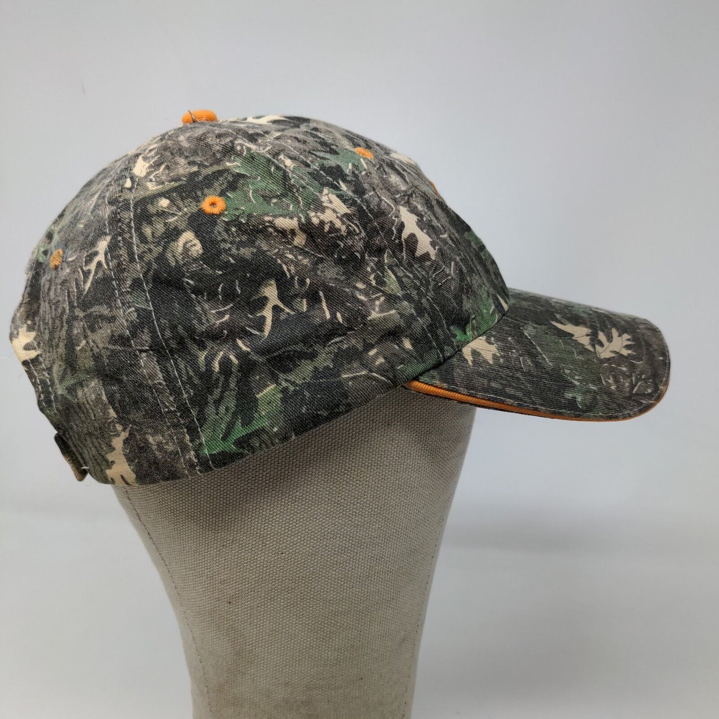 Hit Wear Men's Strapback Hat Camo Size OSFA Embroidered EMJ Logo Cotton