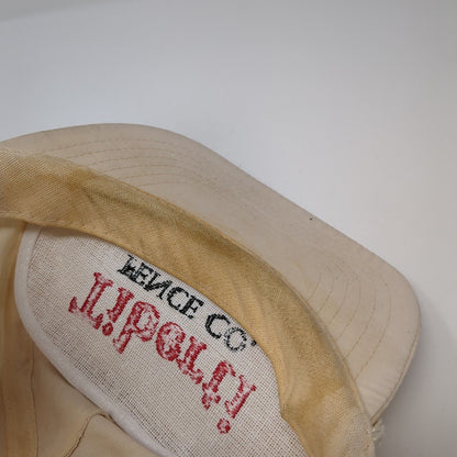 Tiberti Fence Co. Baseball Cap Beige One Size Adjustable Embroidered Rope Otto