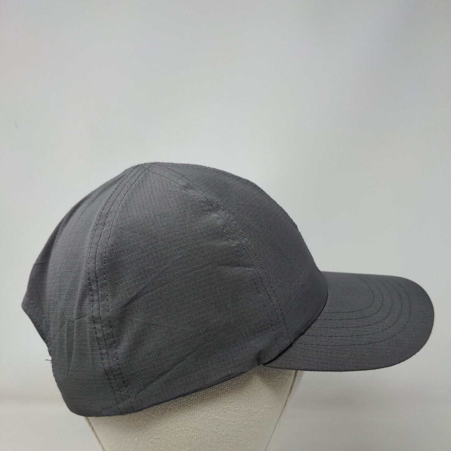 Alive Stretch Strapback Hat Gray One Size 6 Panel Blank Polyester Blend