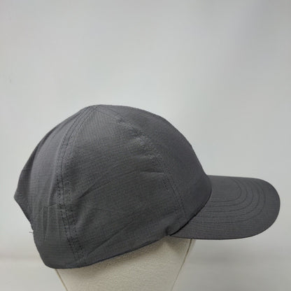 Alive Stretch Strapback Hat Gray One Size 6 Panel Blank Polyester Blend