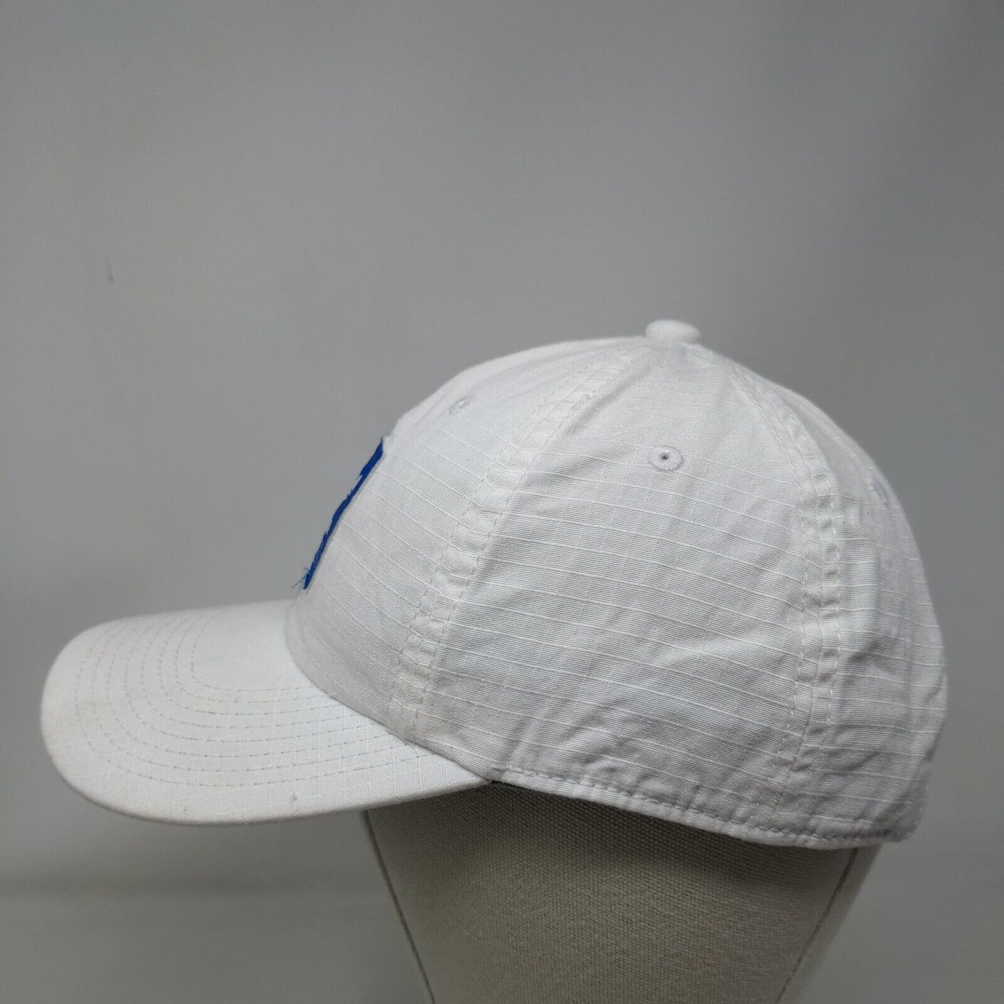 Adidas Trefoil Patch Slideback Hat White OSFM Adjustable Solid 6 Panel