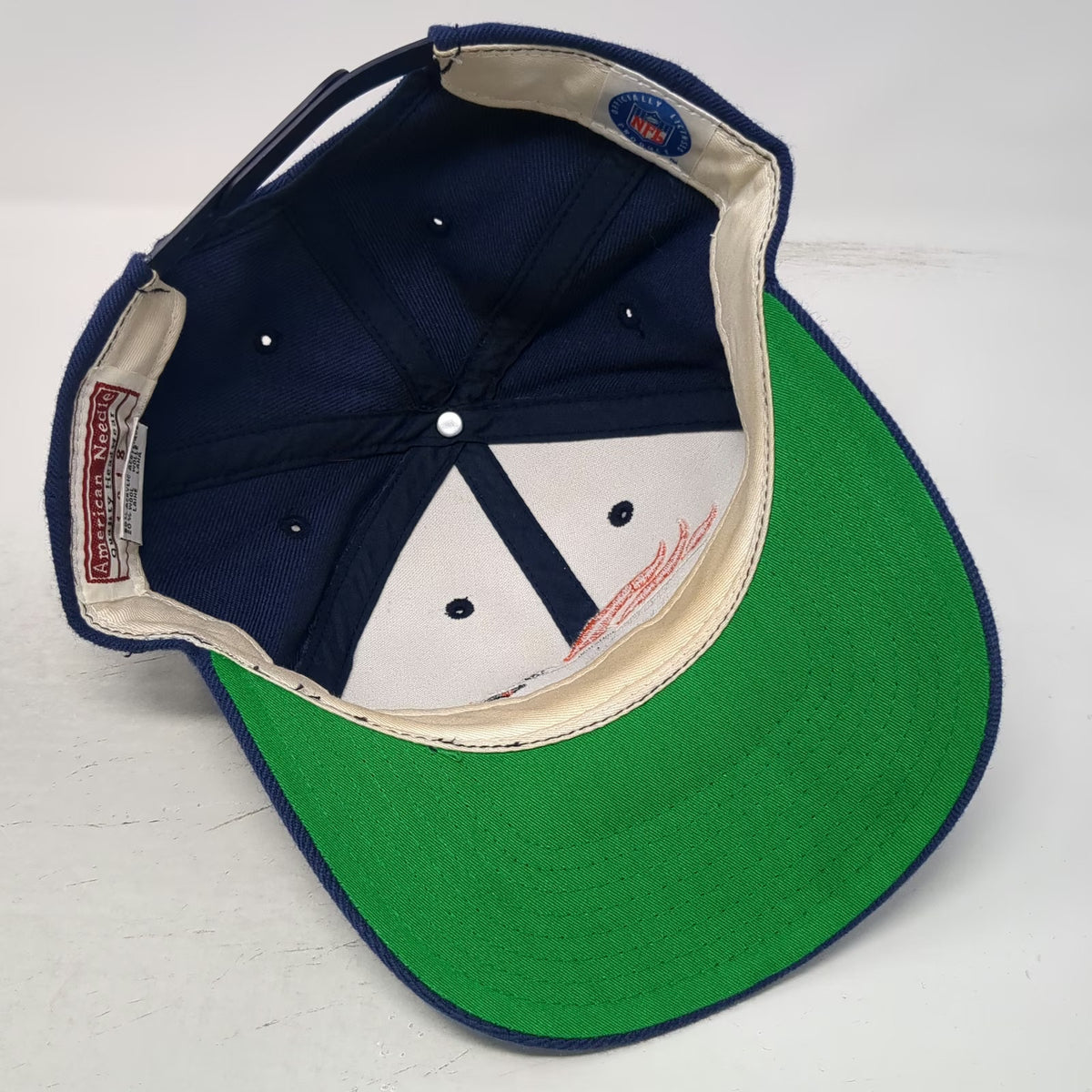 Denver Broncos NFL American Needle Snapback Blue One Size Green Underbrim Hat