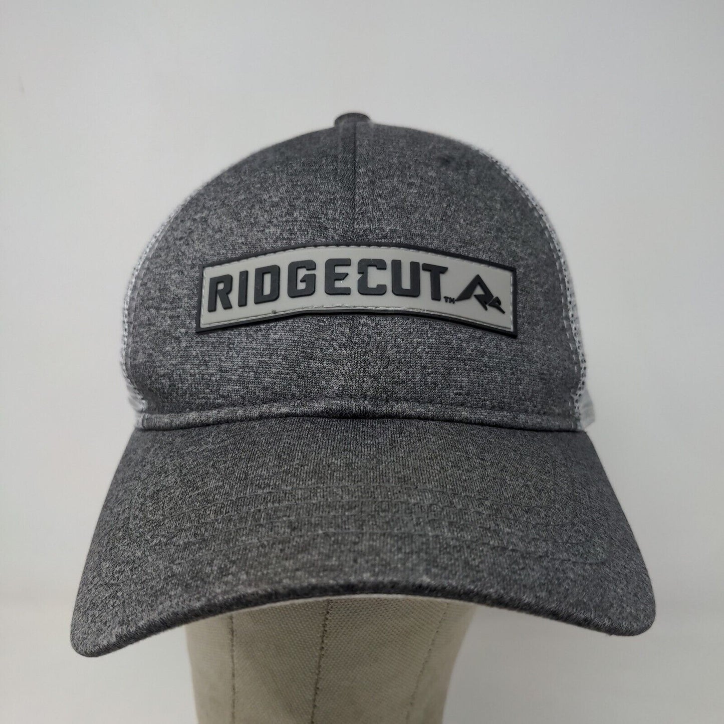 Ridgecut Men's Snapback Mesh Back Hat Gray OSFM 3D Logo Adjustable