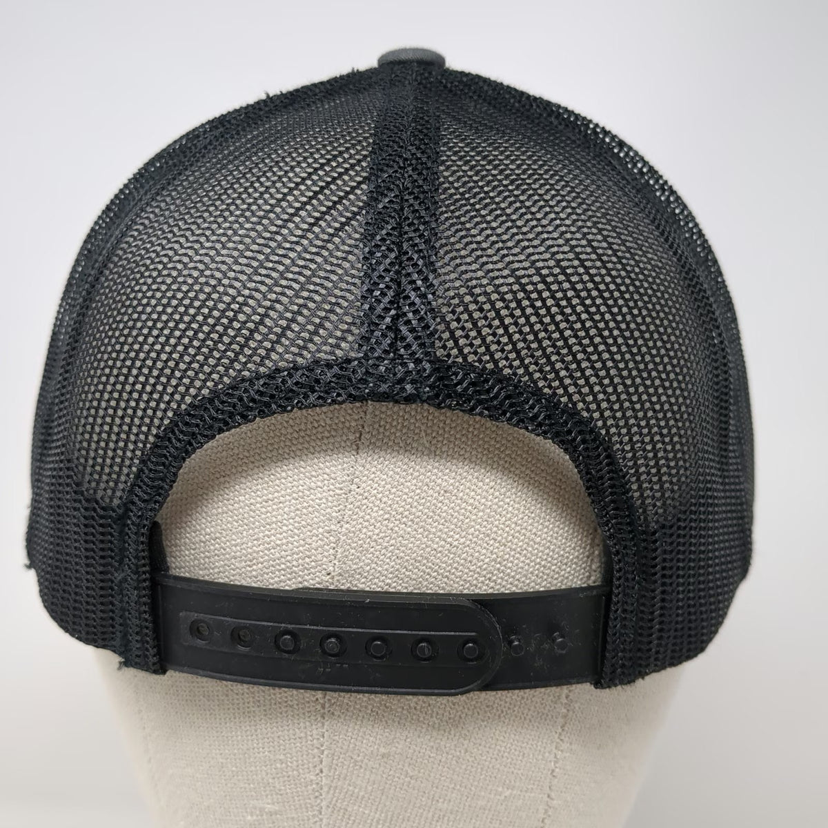 Yupoong Trucker Hat Gray One Size Snapback Coastline Equipment Mesh Logo Patch