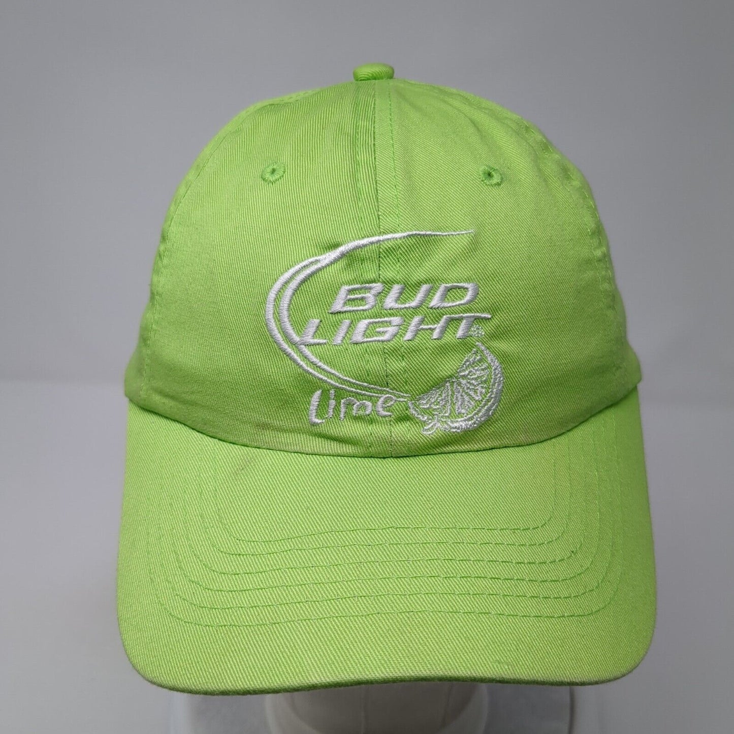 Bud Light Lime Strapback Hat Green One Size Adjustable Embroidered