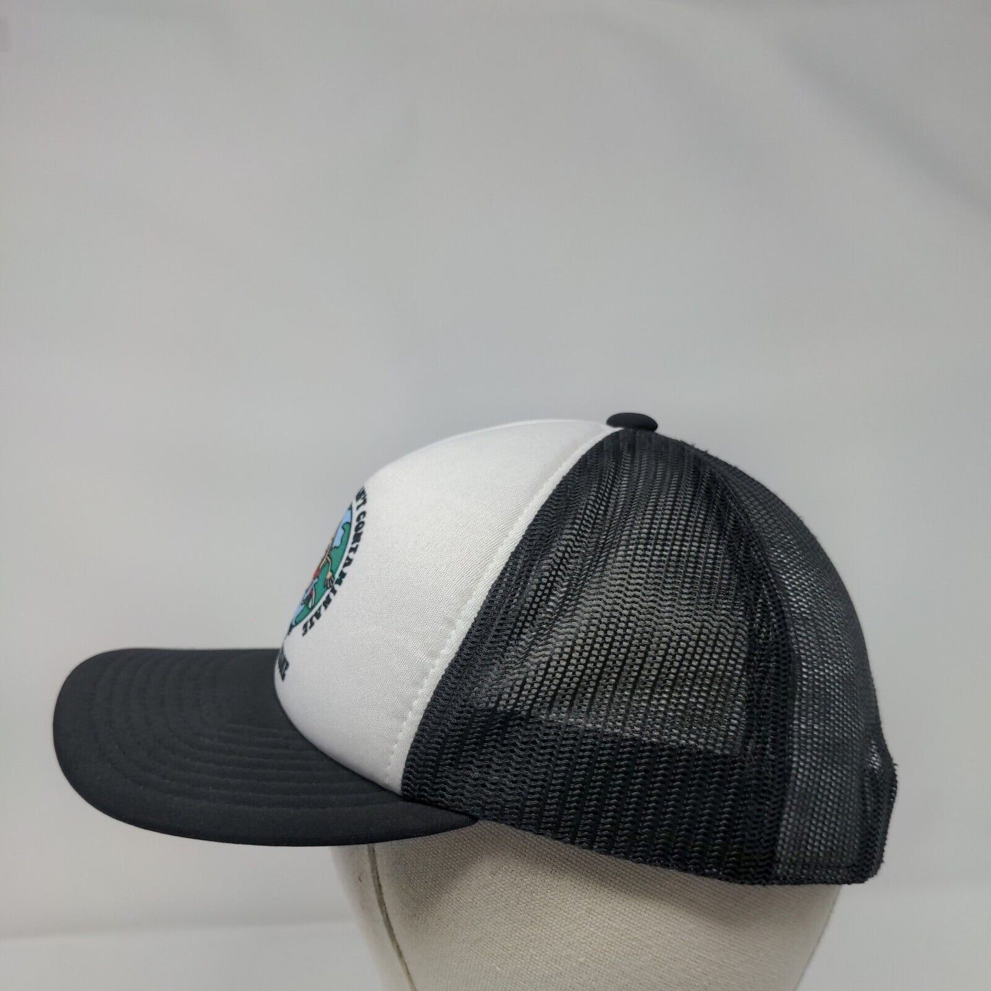 Push A Skate Don't Contaminate Volcom Stone Trucker Hat Black OSFA Adjustable