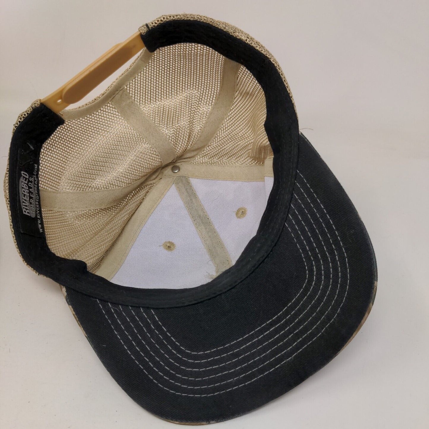 Riverbed Threads Snapback Mesh Back Trucker Hat Camouflage One Size