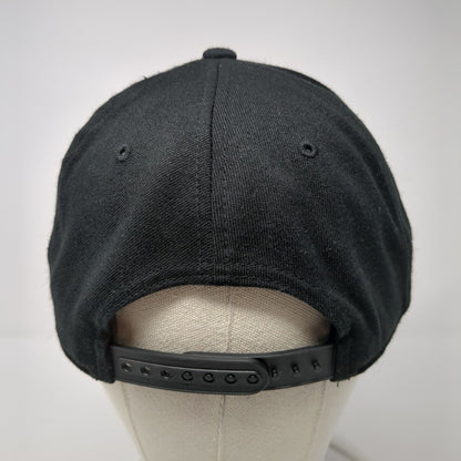 Yupoong Snapback Hat Black One Size Embroidered Logo 110 Flexfit Tech