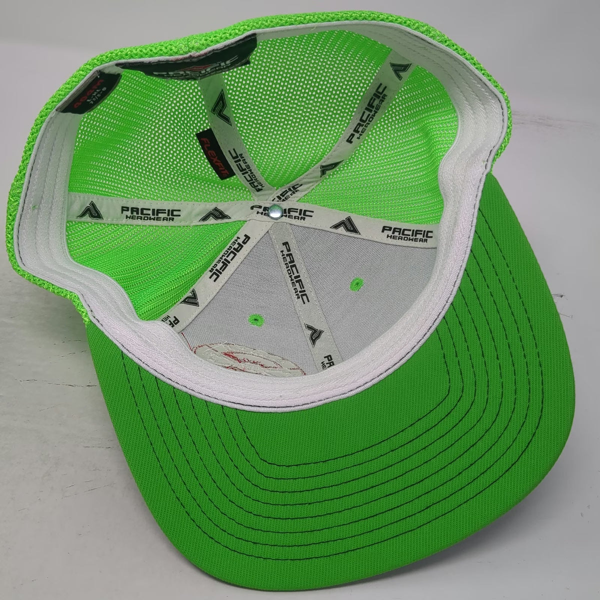 Pacific Headwear Baseball Cap Blue Green Red 8 Aztec Welding Mesh Flexfit Hat