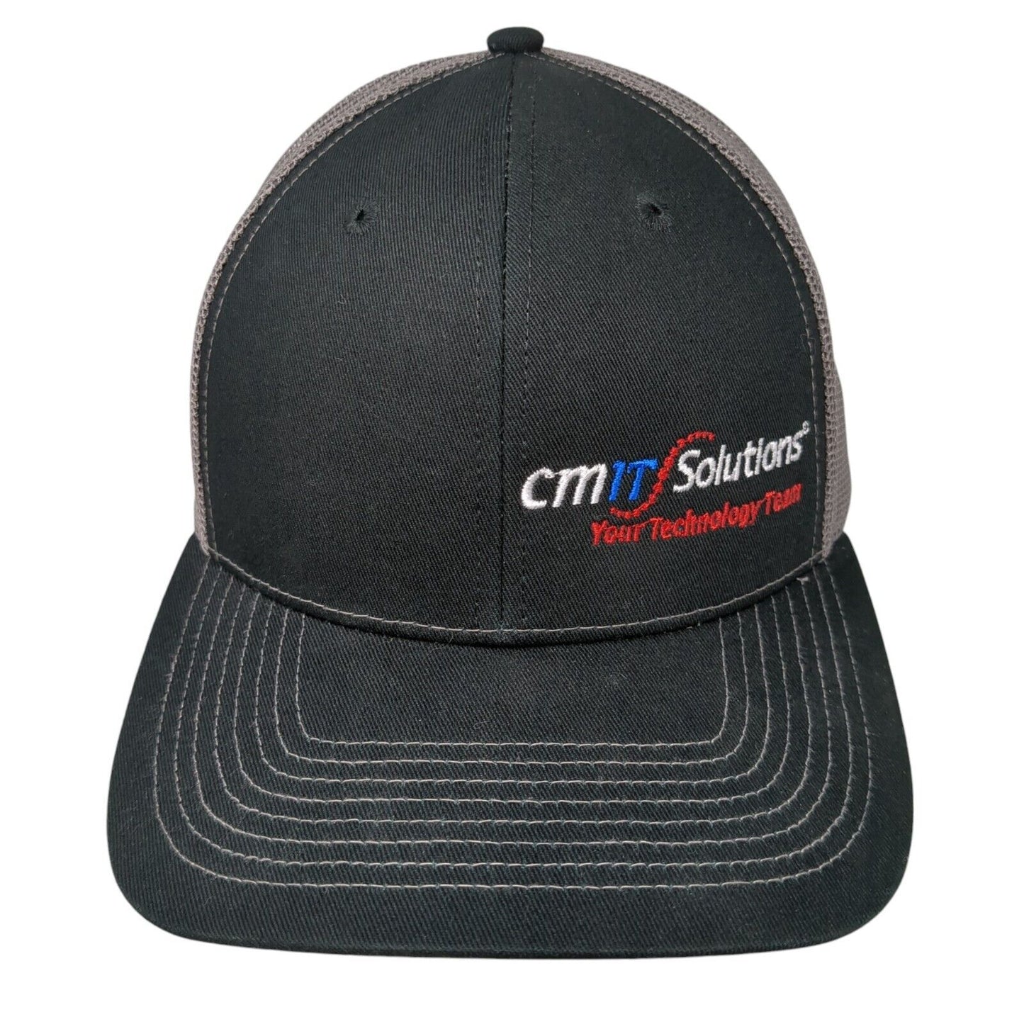 CMIT Solutions Your Technology Team Snapback Trucker Hat Black OS Outdoor Cap