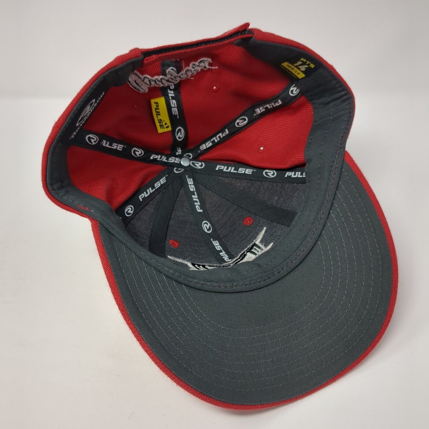 Cougars Strapback Hat Red M-L Embroidered Logo Richardson Pulse PTS 14