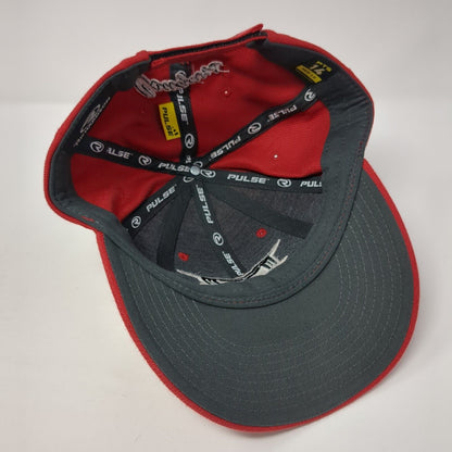 Cougars Strapback Hat Red M-L Embroidered Logo Richardson Pulse PTS 14