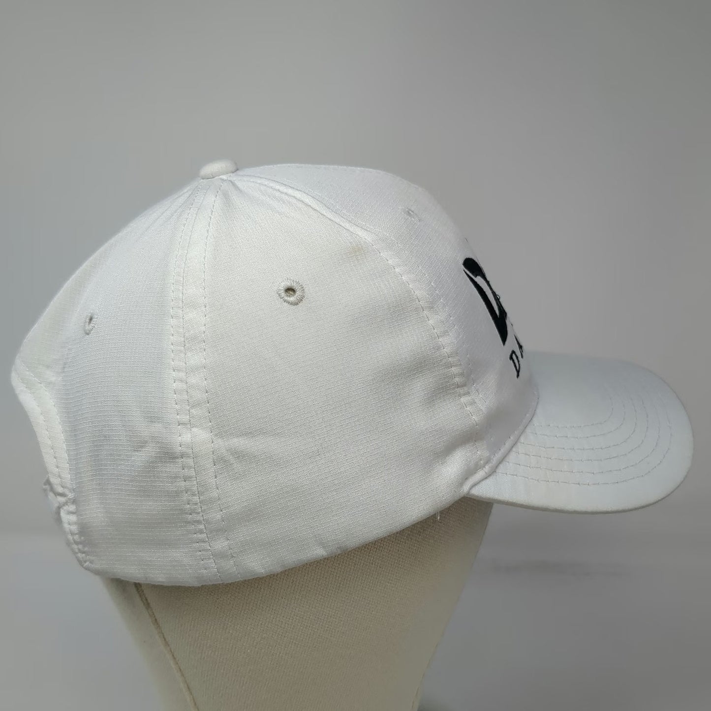 DAER Dayclub Embroidered Baseball Cap White One Size Strapback Adjustable Hat