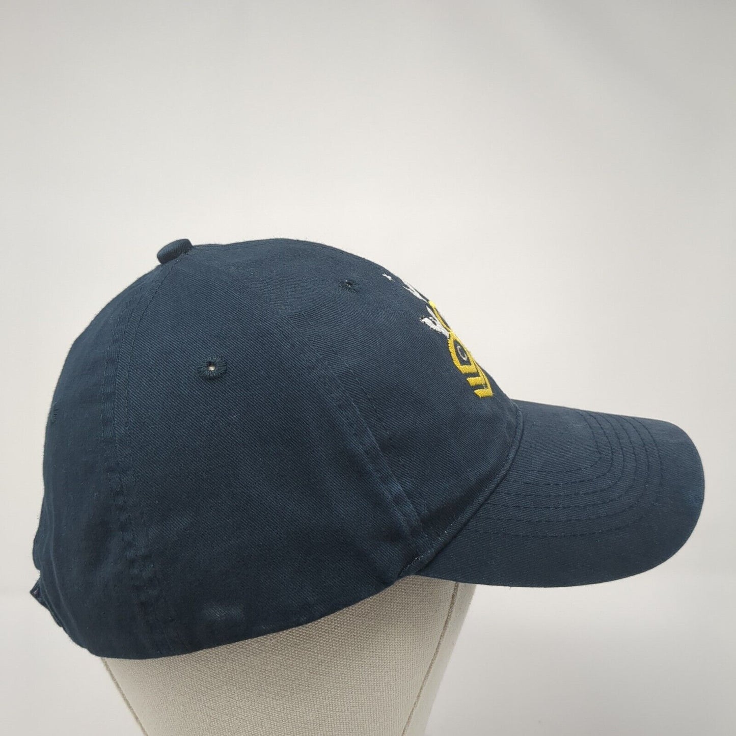 CPO Chevron Strapback Hat Blue OS Adjustable Embroidered 6 Panel Eagle Crest