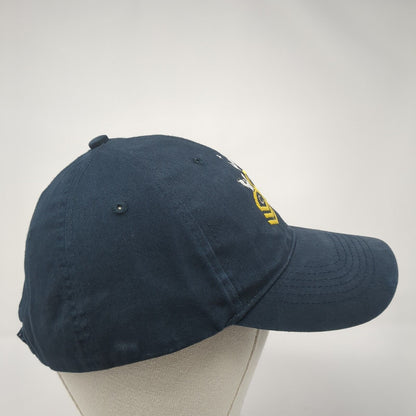 CPO Chevron Strapback Hat Blue OS Adjustable Embroidered 6 Panel Eagle Crest